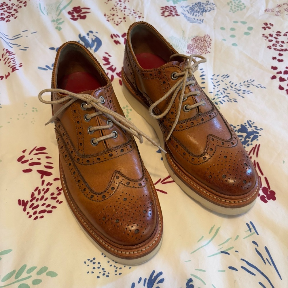 Grenson, Oxford Brogues Emily, EUC slight platform - Picture 5 of 11
